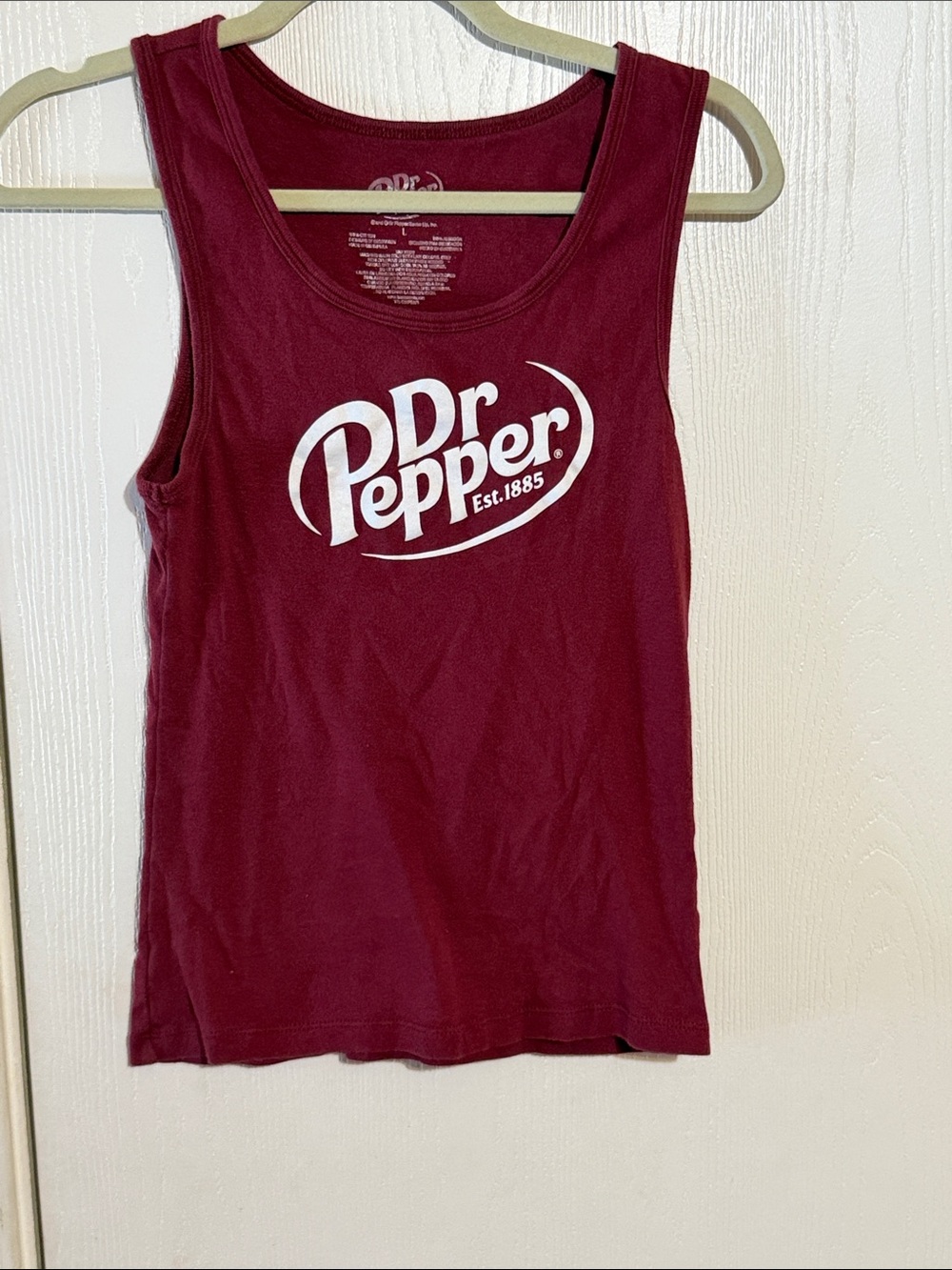 Dr Pepper Women’s Burgundy Graphic Tank Top